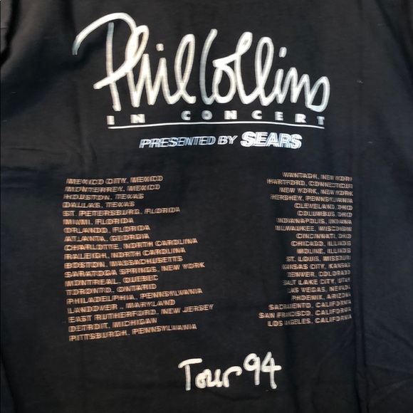 Phil Collins 1994 Tour T Shirt XL - Picture 5 of 7